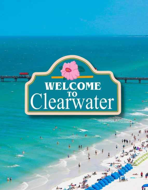 Welcome to Clearwater sign